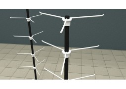 Стійка - вертушка тристороння для панетів, зразків тканин,шарфів і т.п.